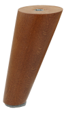 [8 CM] Holz Buche Nussfarben Lackiert Schräg Möbelfüße 45/25 mm ohne Montageplatte