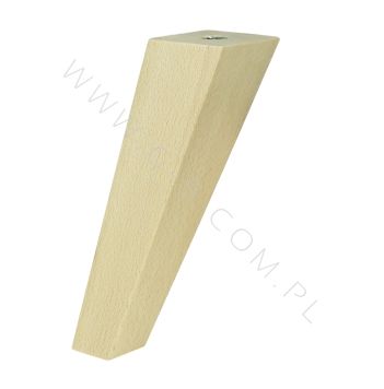 [15 CM] Holz Buche Massivholz Schräg Trapez Möbelfüße 45/25 mm ohne Montageplatte