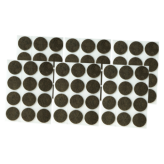 Podkładki Ø 28 mm, brązowe, filcowe do mebli, opakowanie 108 szt.