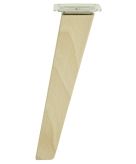 [25 CM] Holz Buche Massivholz Schräg Trapez Möbelfüße 45/25 mm mit Montageplatte