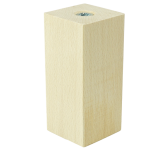 [10 CM] Holz Buche Massivholz Gerade Möbelfüße 45/45 mm ohne Montageplatte