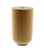 [10 CM] Holz Buche Lackiert Gerade Zylinder 60 mm Möbelfüße  ohne Montageplatte