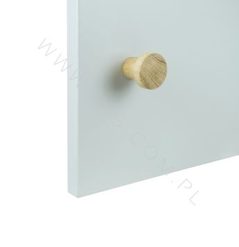 Holzknopf für Möbel, Kegelform 28/17 x 30 mm, Eiche Roh