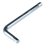 4 mm Gehärtet Innensechskant Schlüssel 66/28 mm, typ L, verzinkt