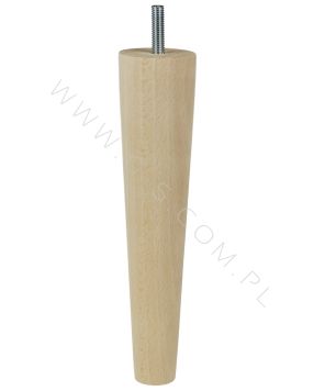 [20 CM] Holz Buche Massivholz Gerade Möbelfüße 45/25 mm mit gewindebolzen M8 x 25 mm
