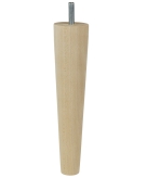 [45 CM] Holz Buche Massivholz Gerade Möbelfüße 45/25 mm mit gewindebolzen M8 x 25 mm