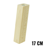 [17 CM] Holz Buche Massivholz Schräg Quadratisch Möbelfüße 32x32 mm ohne Montageplatte