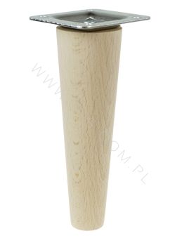[15 CM] Holz Buche Massivholz Gerade Möbelfüße 45/25 mm mit Quadrat Montageplatte