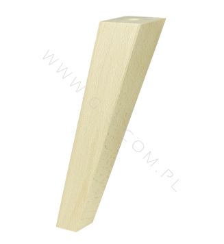 [20 CM] Holz Buche Massivholz Schräg Trapez Möbelfüße 45/25 mm ohne Montageplatte