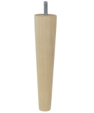 [25 CM] Holz Buche Massivholz Gerade Möbelfüße 45/25 mm mit gewindebolzen M8 x 25 mm