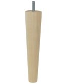 [25 CM] Holz Buche Massivholz Gerade Möbelfüße 45/25 mm mit gewindebolzen M8 x 25 mm