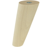 [10 CM] Holz Buche Massivholz Schräg Möbelfüße 45/25 mm ohne Montageplatte