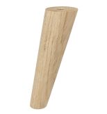 [15 CM] Holz Eiche Roh Schräg Möbelfüße 45/25 mm ohne Montageplatte