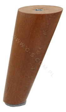 [10 CM] Holz Buche Nussfarben Lackiert Schräg Möbelfüße 45/25 mm ohne Montageplatte