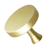 [31,5 X 26,5 MM] LISBONA Möbelknopf aus Metall, Sand Gold