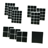 Filzgleiter 109-teilige Set  Selbstklebende Schwarz