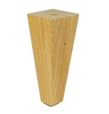 [15 CM] Holz Eiche Lackiert Massivholz Trapez Möbelfüße 60/30 mm ohne Montageplatte