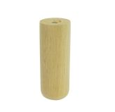 [12 CM] Holz Eiche Zylinder Möbelfüße 45 mm ohne Montageplatte