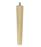 [20 CM] Holz Eiche Massivholz Gerade Möbelfüße 32/25 mm mit Gewindebolzen M8 x 20 mm